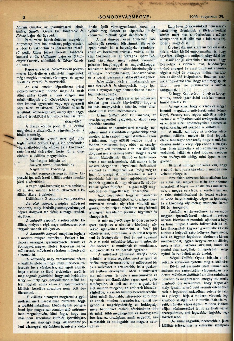 Somogyv�rmegye 1905. augusztus 29., 2. oldal