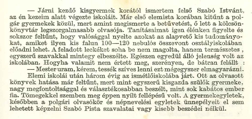 Szal�ky D�niel visszaeml�kez�se