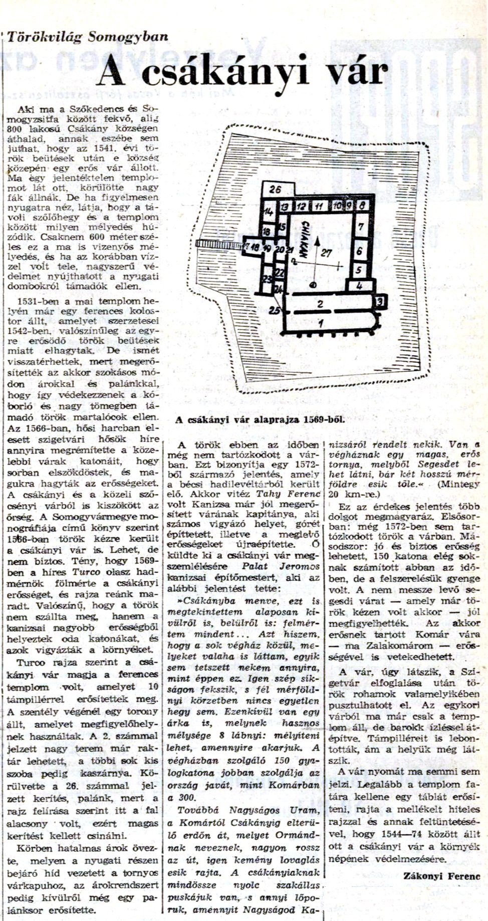 Cikk: A cs�k�nyi v�r