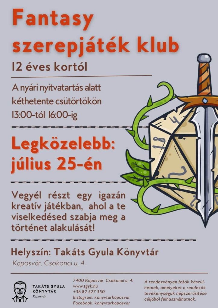 Fantasy szerepjáték klub