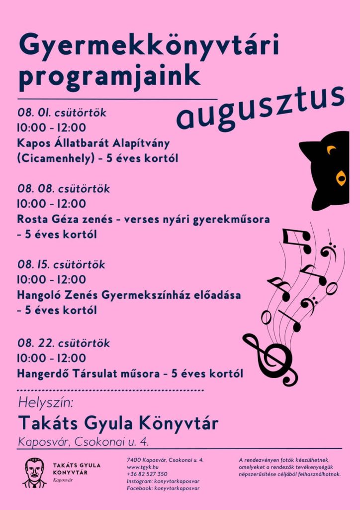 Gyermekkönyvtári programok